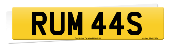 Registration number RUM 44S